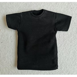 SSbeauty M 1/6 Custom Scale 2X T-Shirt Clothes for 12" Female TBL Phicen Jo Action Figure Doll Clothes Toy (Black+White)