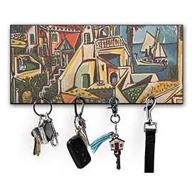 YouCustomizeIt Mediterranean Landscape by Pablo Picasso Key Hanger w/ 4 Hooks