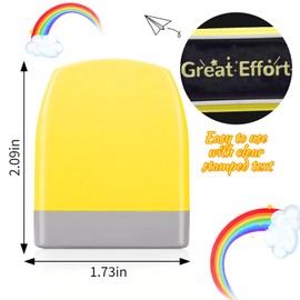 BoAn Teacher Stamps for Classroom Grading 10PCS, Motivational Teacher Self-Inking,Name Stamp for School Supplies Kit Elementary,Teacher Supplies for Classroom