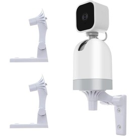 Wall Mount Compatible with Blink Mini Pan-Tilt Camera, 2 Pack Adjustable Angles Bracket 180 Degree Rotation Easy to Install (NOT Included The Cam) - Color: 1 Pack black wall mount