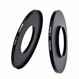 46 mm to 82 mm Camera Filter Ring (Metal), 46 mm - 82 mm Step Up Filter Adapter Ring. Compatible with 46 mm Lenses of All Manufacturers up to 82 mm Filter Ring (46-82 mm)