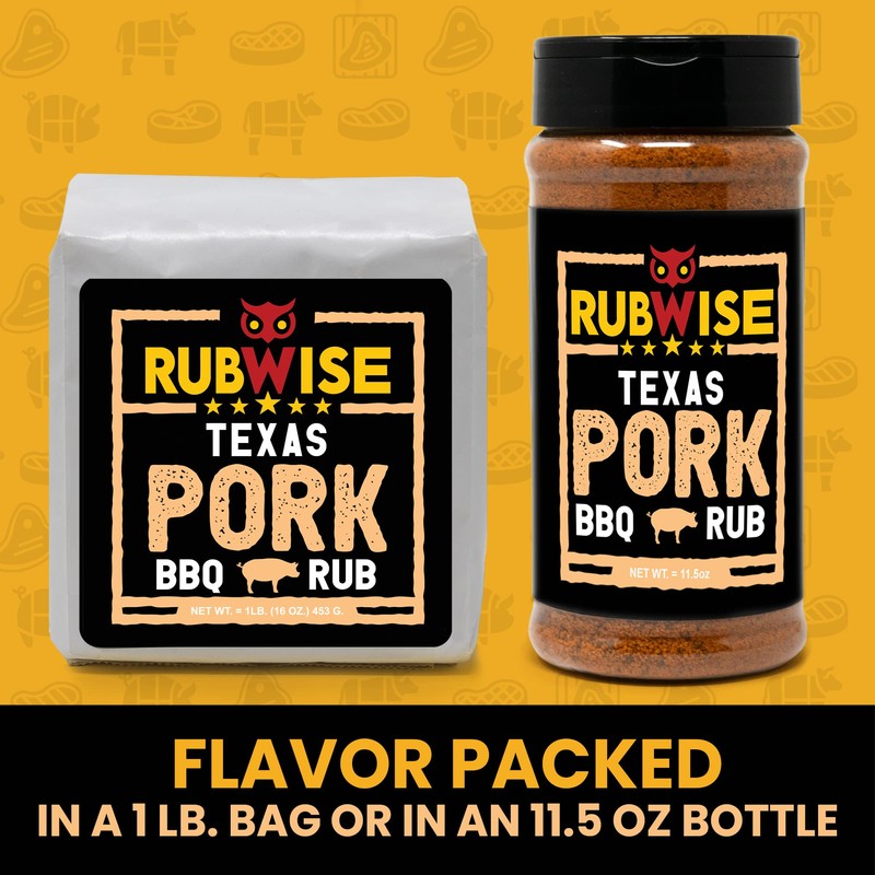 RubWise Texas Style BBQ Pork Rub (1lb) No MSG |