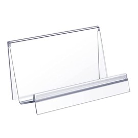 lasenersm 1 Piece Acrylic Wallet Display Stand Holder Leather Handbag Purse Jewelry Stand Acrylic Riser Display Shelf Makeup Organizer Perfume Organizer Collection Display Stand(Clear, 14cm)