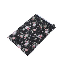 IWOWHERO 1 Sheet DIY Quilting Fabric Polyester Flower Printing Pattern Cloth for Craft Projects for Doll Decoration and Handicraft Skills