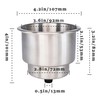 DNB Stainless Steel Cup Holder - 10 PCS Insert Drink