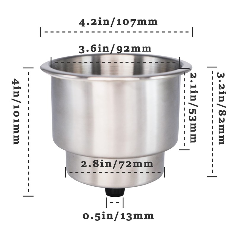 DNB Stainless Steel Cup Holder - 10 PCS Insert Drink
