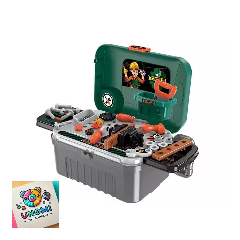 UNOMI 3-in-1 Kids Deluxe Tool Set with Suitcase | Portable
