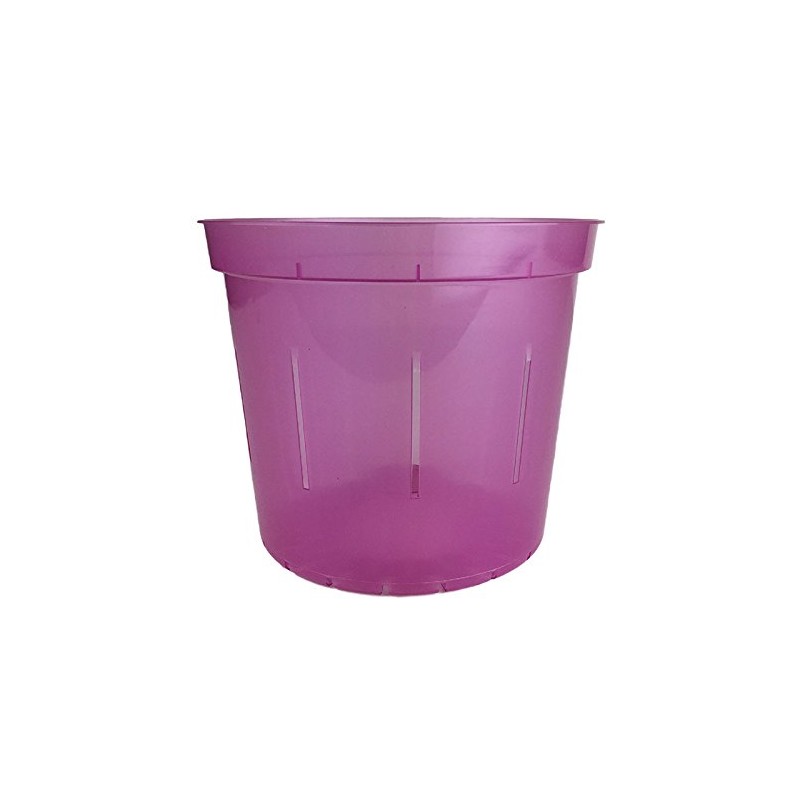 rePotme 5" Slotted Clear Orchid Pots - 3 Pack (Rose