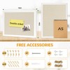 DOLLAR BOSS Bulletin Boards with Linen 1-Pack 16''X 12'' Double-Sided