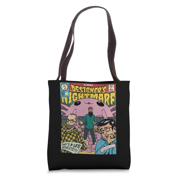 Designer's Nightmare Axolotl A-Lotl Exotic Pet Comic Art Tote Bag