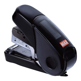 MAX, MXBHD10FL3BK, Flat Clinch Mini Stapler, 1 Each, Black,2.6"x1.1"x3.3"