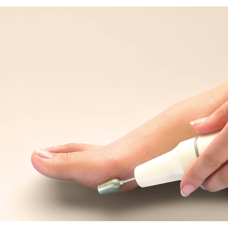 Bausch 0800WEISS Electric Manicure/Pedicure Device with Locking Screw, Right/Anti-clockwise Function,