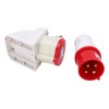Industrial Plug Socket 380415V 32A 4Pin 3P+E IP44 Waterproof Surface