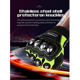 Guantes de motocicleta para hombres y mujeres, guantes de moto con visualizacin tctil de medio dedo para BMX, ATV, MTB, carreras de carretera,...     