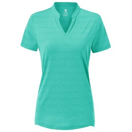 Rdruko Women's UPF 50+ Sun Protection Shirts Short Sleeve Quick Dry Hiking Shirts(Lake Blue, US XXL)