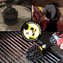 Cleaning Accessories - Industrial Brush - Baked on Food Remover - Electric Smoker - Smokers and Grills - Drill Brush - BBQ Cleaning Kit - Rust Remover - Hard Water, Calcium, Mineral, and Stain Remover