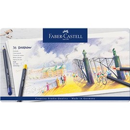 Faber-Castell Colores Goldfaber para Arte con 36 colores elaborados con excelente resistencia a la luz y a caídas, son ideales para artistas profesionales y aficionados que buscan proyectos creativos