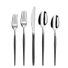 Amefa Soprano 20-piece Flatware Set - Sliver & Black