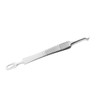 FOMIYES Hair Removal Tweezer Extractor 3pcs Curved Stainless Pimple