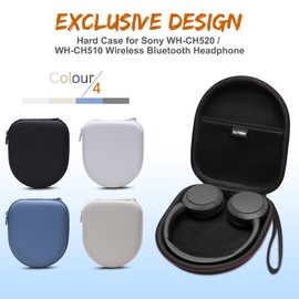 LTGEM Case Compatible with Sony WH-CH520 / WH-CH520B.CE7 / WH-CH520 Best/WH-CH510 Headphones On-Ear Headset, Beige