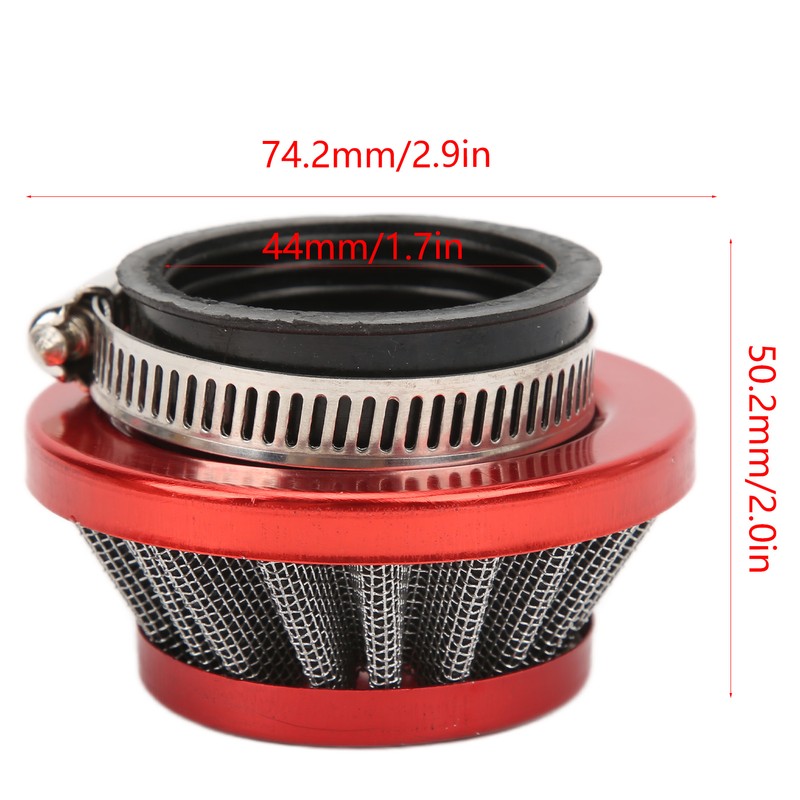 Carburetor Air Filter Adapter Red Replacement for 23cc 33cc 43cc
