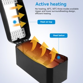 ENOMAKER 3D Resin Mixer & Heater,3D Printer Resin Heating Box,Efficient Mixing,No Heating or Preheat 40℃,50℃ to Improve Printing Quality for 250g/500g/1kg LCD DLP SLA Resins of Anycubic Elegoo Phrozen
