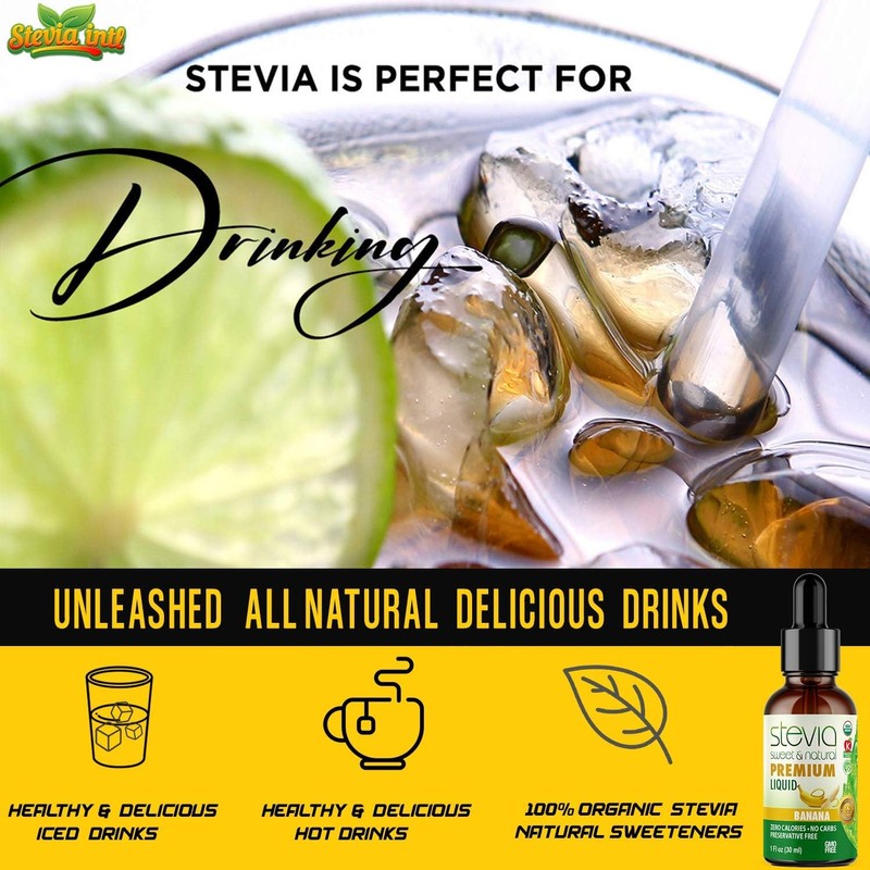 Stevia International Stevia Sweet & Natural Banana, 1 oz (30