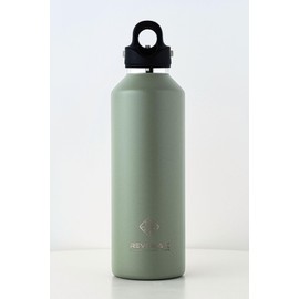 REVOMAX Carbonated Vacuum Insulated Bottle, 32 oz, 950 ml, 18 Hours Hot & Cold for 36 Hours (Olive Green)