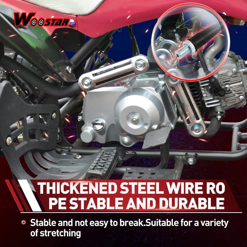 WOOSTAR 37.8" Throttle Cable Replacement for Apollo RFZ 125cc 50cc