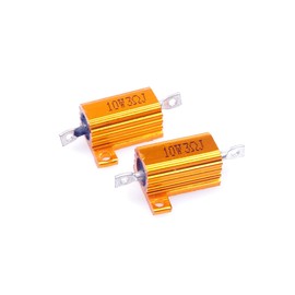 LM YN 10 Watt 3 Ohm 5% Wirewound Resistor Electronic Aluminium Shell Resistor Gold (Pack of 2)