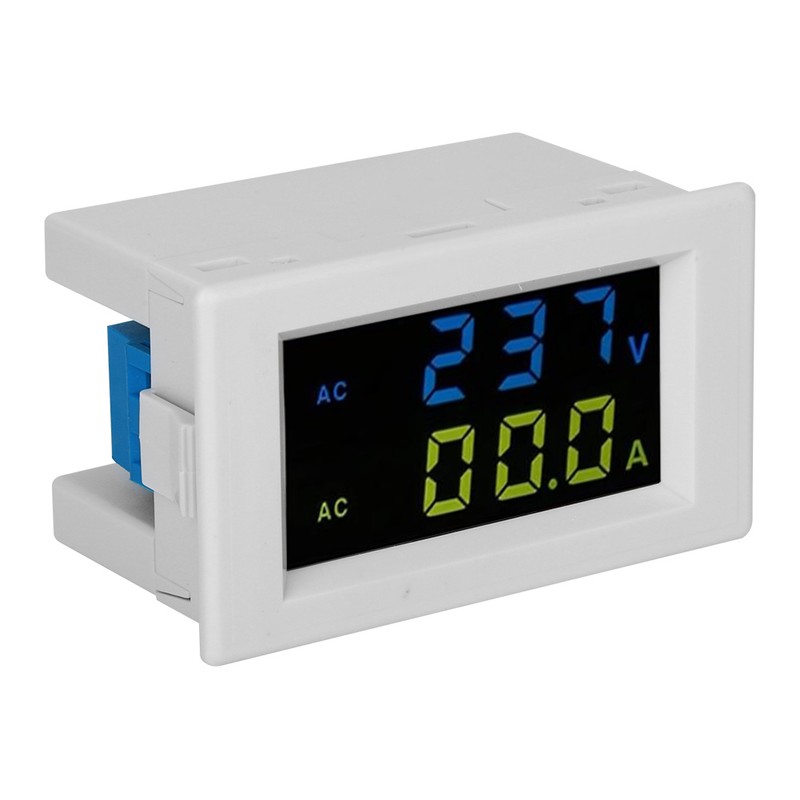 Digital Display Voltmeter Accurate White Black Measuring Current Machine EquipmentDouble