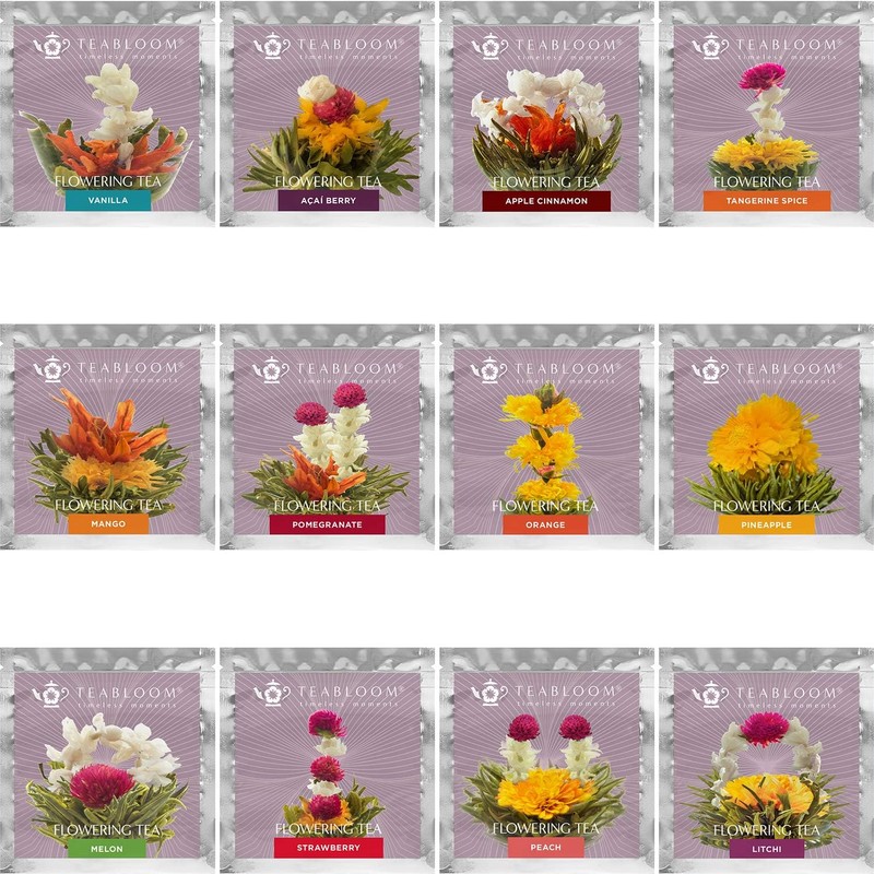 Té Floreciente 12 sabores de frutas – Bolas artesanales que