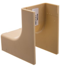 Cord Cover Cable Raceway, 1.75 inch Surface Mount Cable Raceway Inside Corner/Base On-Wall Cord Concealer, Cord Organizer/Wire Hider and Protector, Ivory, Cablewholesale