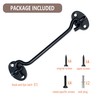 TOPYWMSP Hook and Eye Latch 1pcs 8 Inch Black Stainless