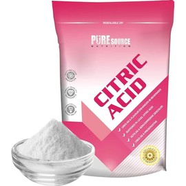 Citric Acid 750g Food Grade, Best for Bath Bombs, Food Flavouring and Preserving, Cleaning & Descaling, 100% Pure, for Organic Production, GMO Free