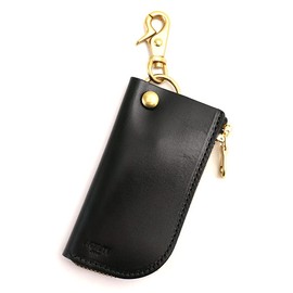 aziritexiaffa (Agility Affa) pimon "Key Case Large Letter Stylish Gift Letter L Genuine Leather Leather Leather Jewelry Key Ring - -
