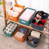 Pack of 6 Plastic Storage Boxes, Multiple Colours Organisation Storage