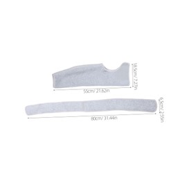 Totority Shoulder Support Sleeve for Men and Women Adjustable Long Sleeve Brace for Shoulder Injuries Relief Light Grey for Sports and Sleep