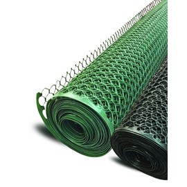 BOEN Poultry hex Netting Plastic Temporary Barrier Chicken Wire Protection for Yard (3' x 25', Green)