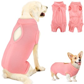Eyein Dog Surgery Recovery Suit, Adjustable & Comfortable Dog Spay Onesie Recovery Suit, Cone E Collar Alternative for Female Male Dogs, Soft Body Shirt after Surgery for Abdominal Wound(X)