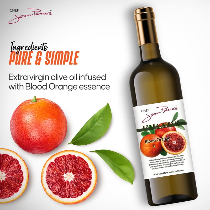 Chef Jean Pierre's Extra Virgin Blood Orange Olive Oil -