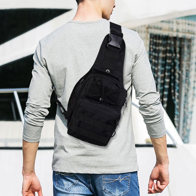 Men Chest Bag Oxford Cloth Sling Backpack Casual Shoulder Bag