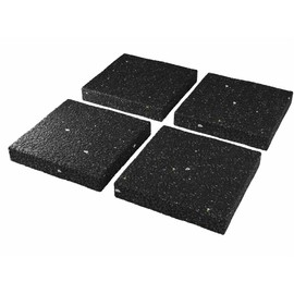 ELES VIDA - Washing Machine Pads Wash Wama - Set of 4 - 15 mm Rubber Pads Anti Vibration Damper for Dryers Furniture and Cabinets Washing Machine Underlay Vibration Damper Non-Slip Underlay 90 x 90 x