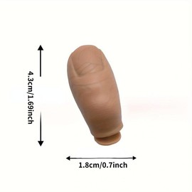 Imitation Big Toe Charms, 5 Counts Shoe Decoration Charms, Detachable Plastic DIY Accessories for Holiday Party Decor