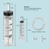 Syringe 200 ml, bubble syringe, plastic syringe, dosing syringe for