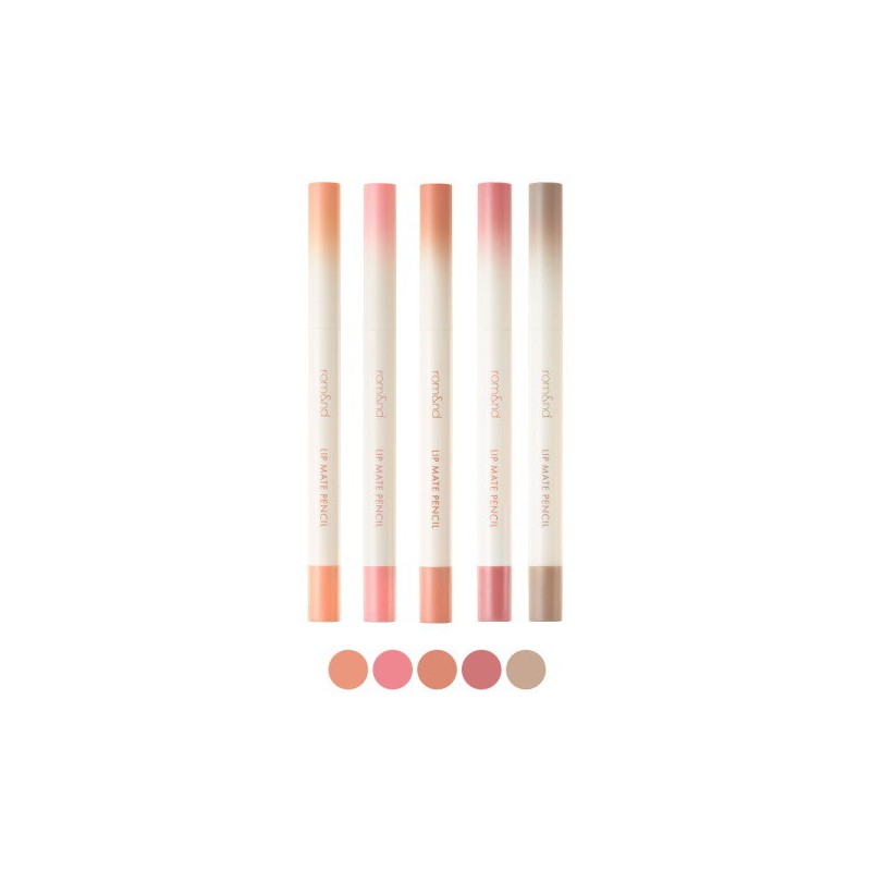 Rom&amp;Lip Mate Pencil 5 colors, 02 derby pink / 롬앤