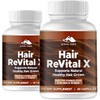 (2 Pack) Hair ReVital X - Hair Revital X Natural Hair Growth Support (120 Capsules)