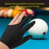 Left Hand Billiard Gloves Polyurethane Fiber Average Size Three Fingers