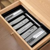 YOLCAR 5-Compartment Silverware Organizer and Pull-Out Flatware Divider Set -