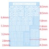 サンコーマーク工業 M02 45度 Numbers&Letters 白 13.5×19.5cm レプトジーダ WING DECAL SERIES